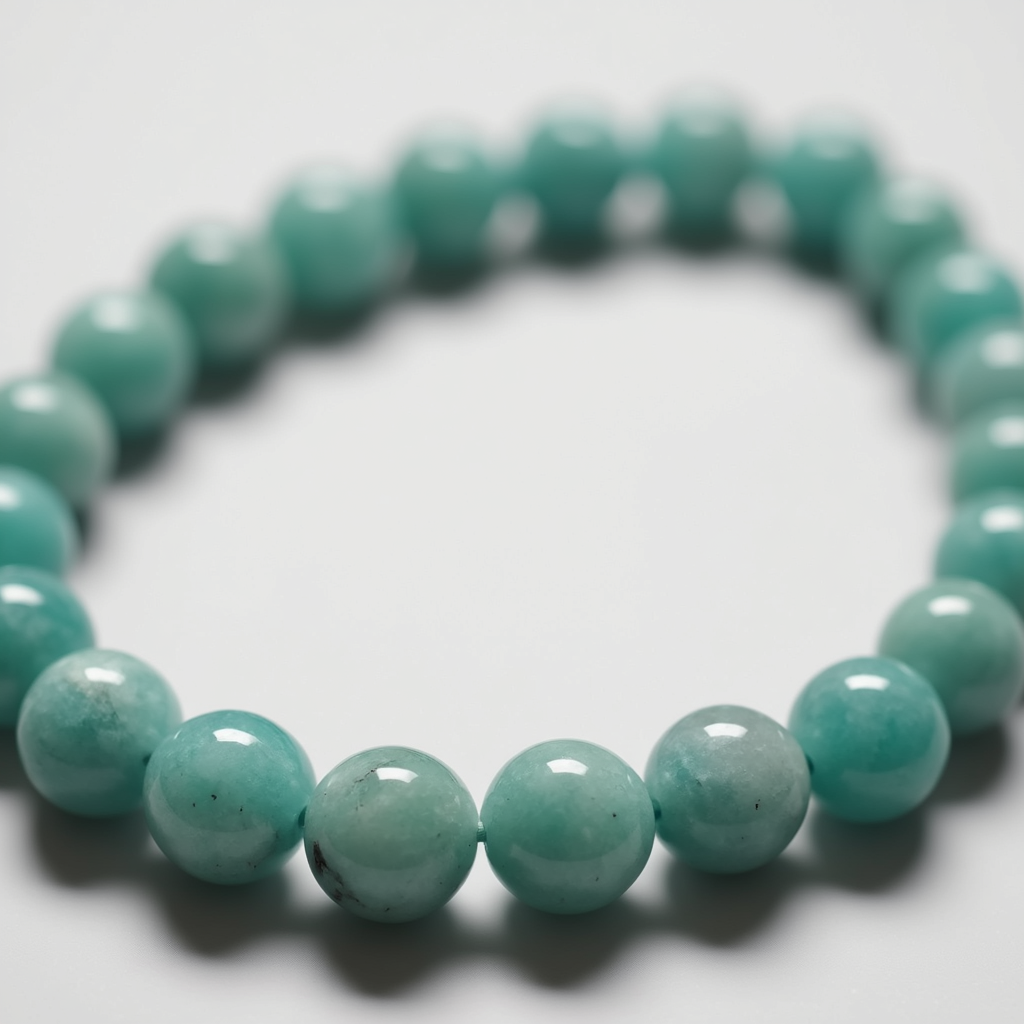Amazonite Bracelet 8MM Round Plain , Natural gemstone bracelet