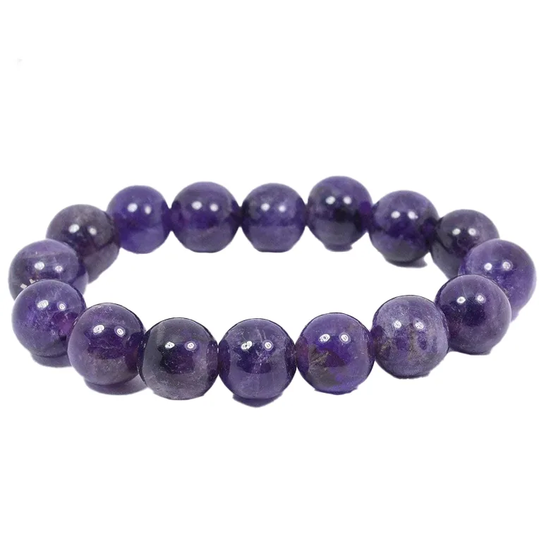 Natural Amethyst 8mm Bracelet Genuine Crystal Bead Bracelet - Image 7
